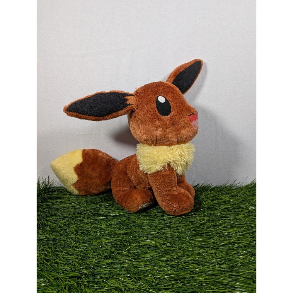 2021 Build A Bear Eevee Pokemon Plush BAB Workshop Nintendo 16" Stuffed Animal